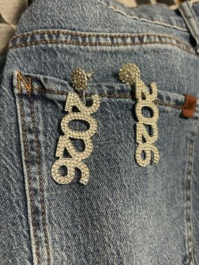 '2026' Graduation Earrings